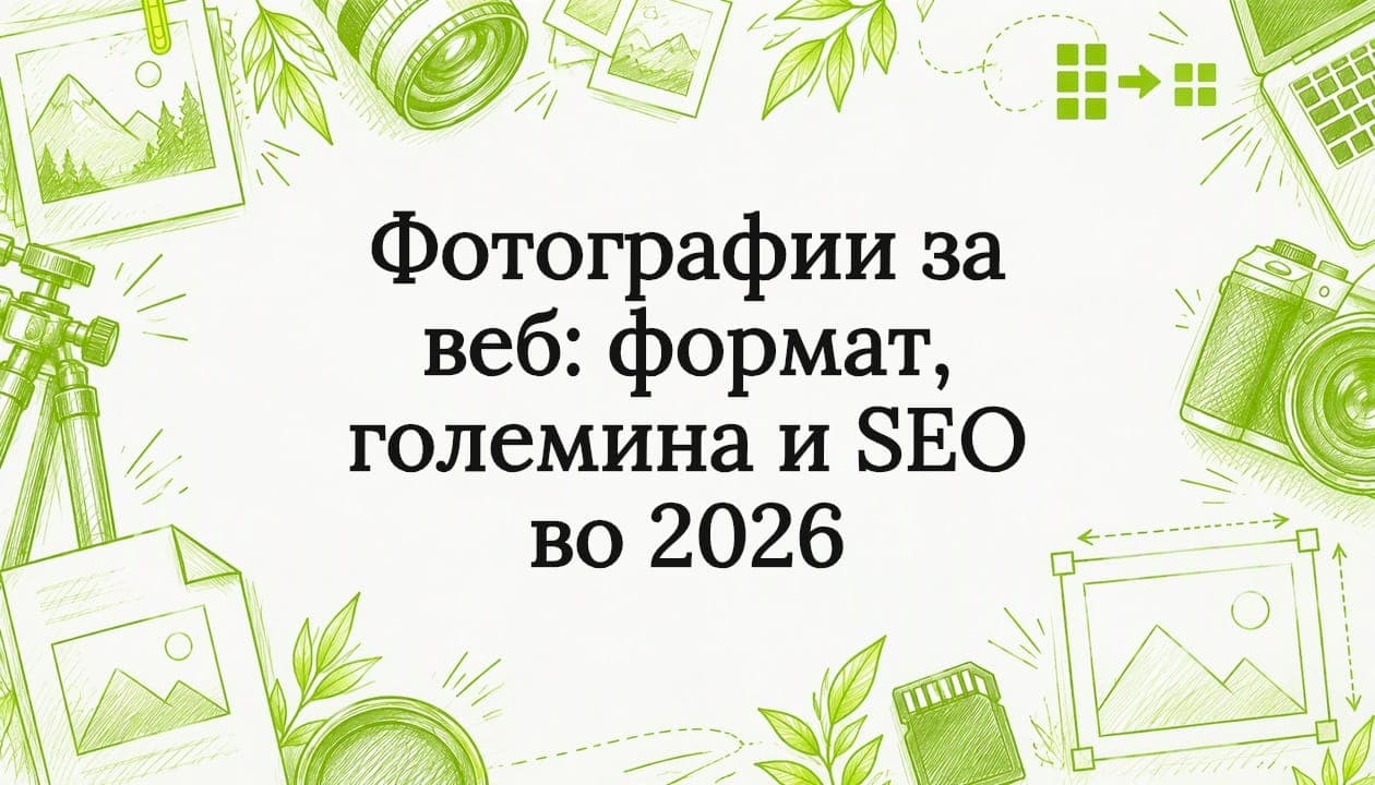 Фотографии за веб: формат, големина и SEO во 2026