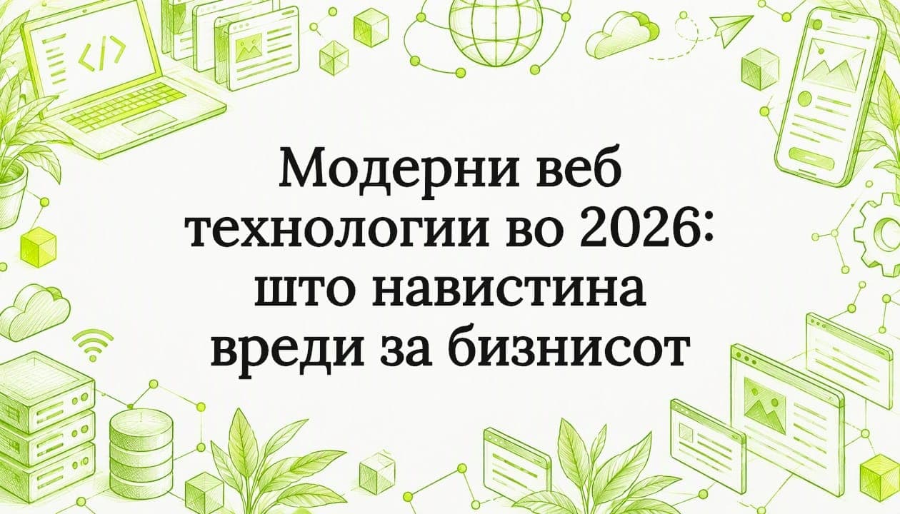 Модерни веб технологии во 2026: што навистина вреди за бизнисот