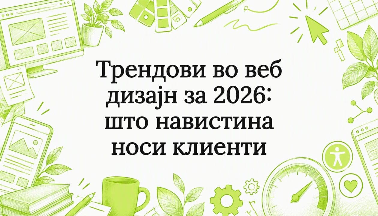 Трендови во веб дизајн за 2026: што навистина носи клиенти