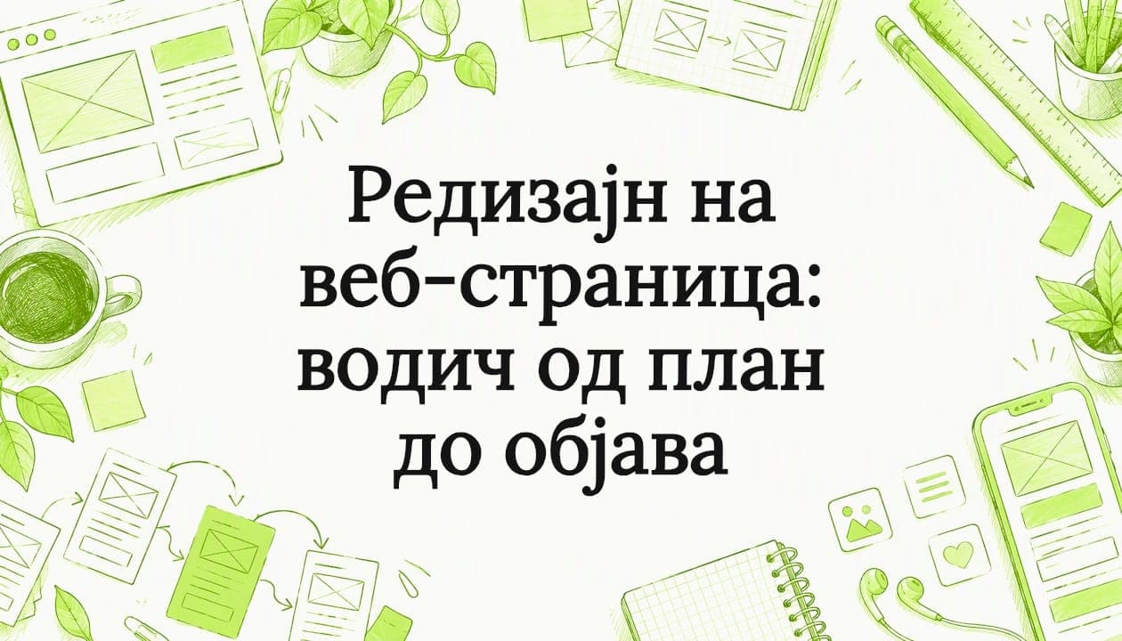 Редизајн на веб-страница: водич од план до објава
